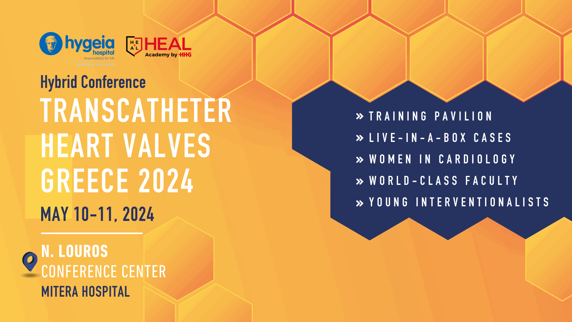 Training Pavilion: Transcatheter Heart Valves Greece 2024 | May 10-11, 2024 | N. Louros Conference Center, Athens, Greece