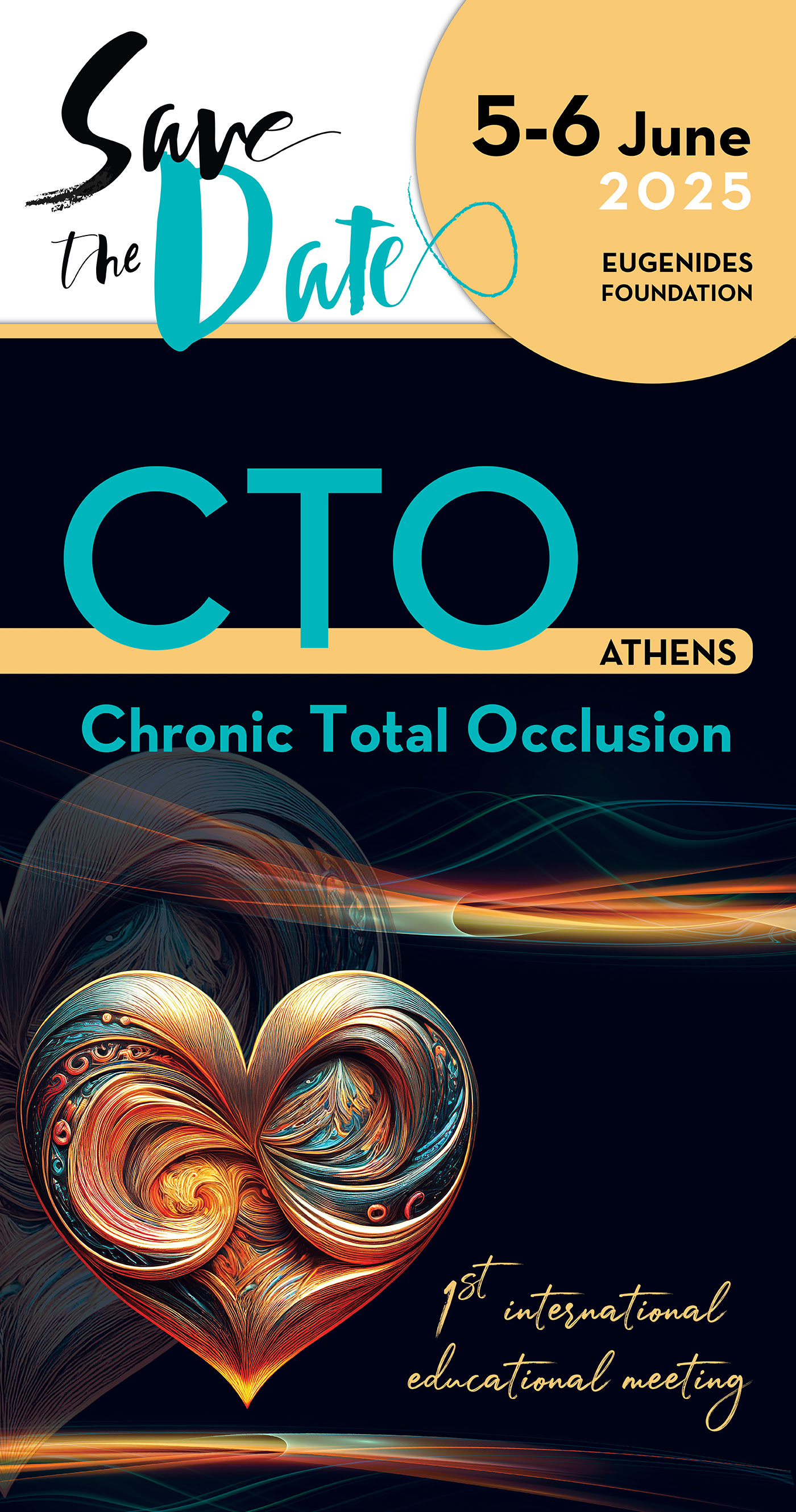 ✍️ Registrations are Open 📌1st CTO International Educational Meeting // 🗓️ June 05-06, 2025 // 📍 Eugenides Foundation
