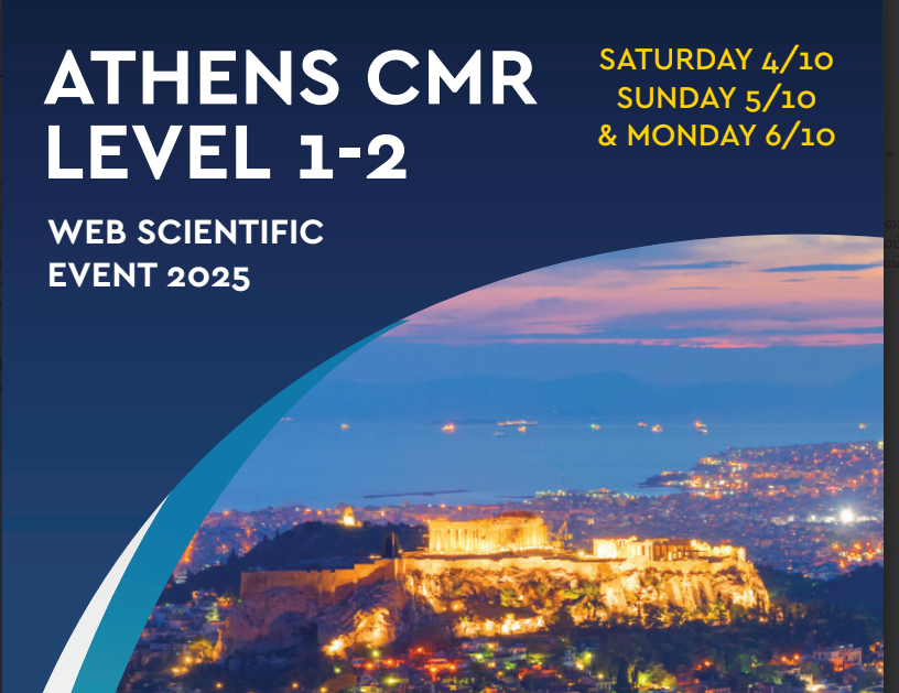 WEB SCIENTIFIC EVENT ATHENSCMR LEVEL 1-2, WEB, 4-6 OCTOBER 2025
