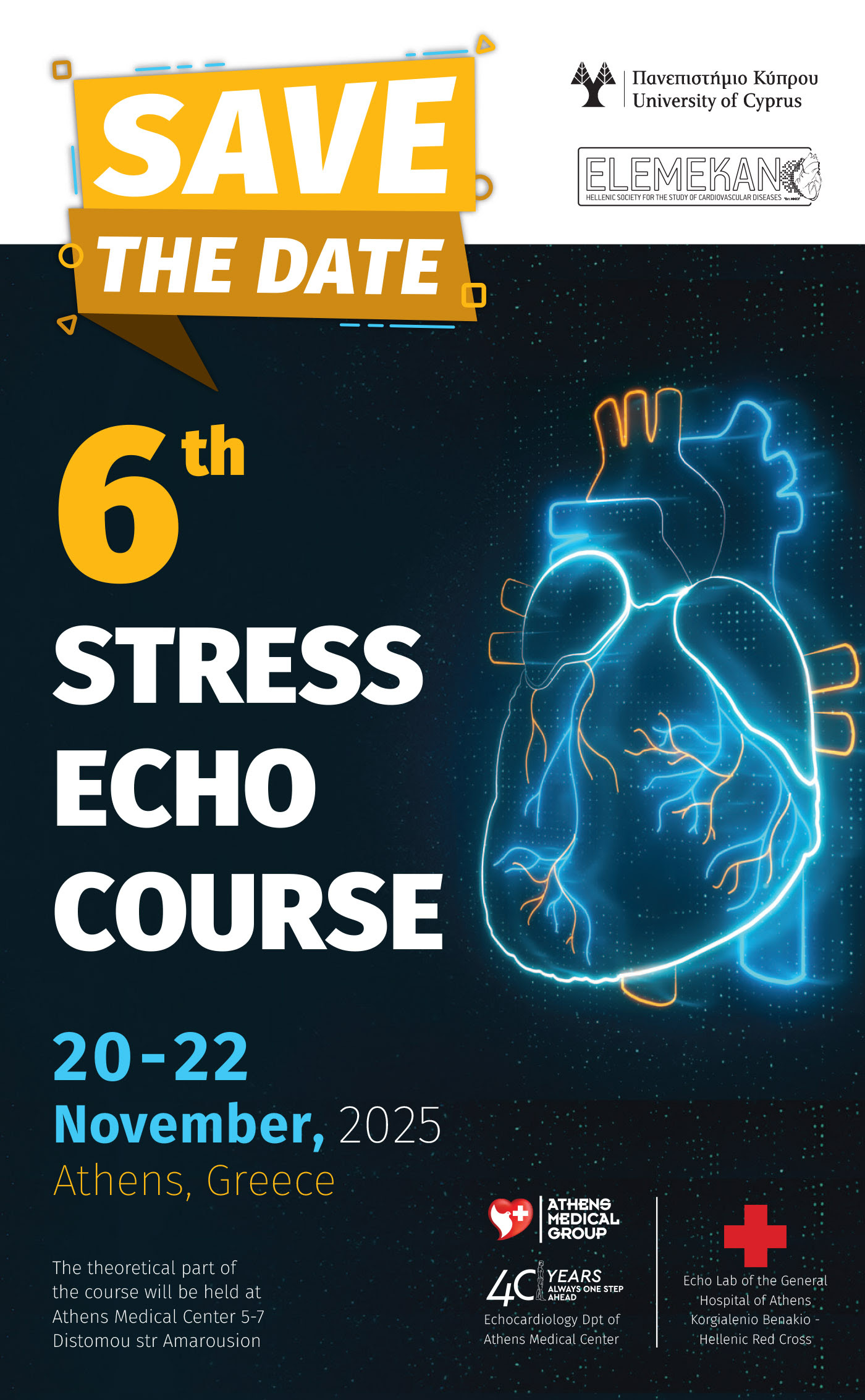 6th STRESS ECHO COURSE | 20-22 November 2025|Registrations are open