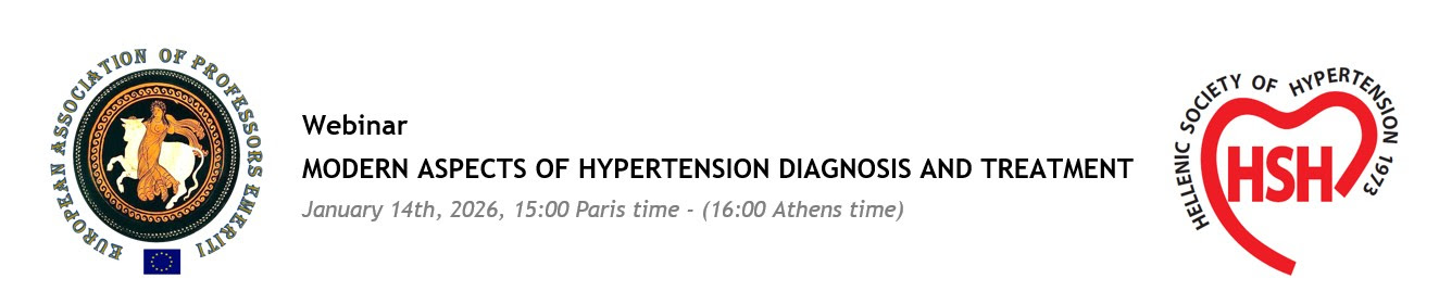 WEBINAR - MODERN ASPECTS OF HYPERTENSION DIAGNOSIS AND TREATMENT, January 14th