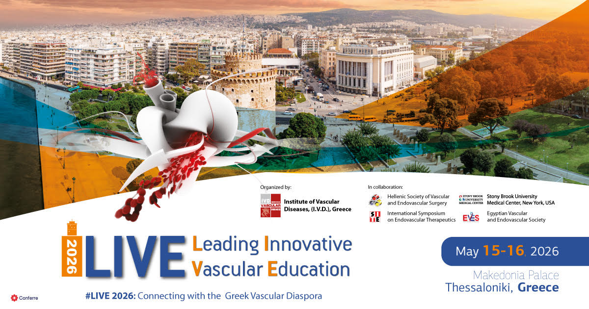 Leading Innovative Vascular Education, Thessaloniki-Greece, 15-16 May, 2026